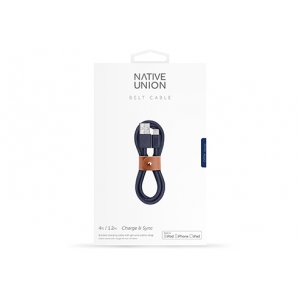 Кабель Native Union Belt Lightning/USB, 1.2 м синий