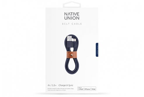 Кабель Native Union Belt Lightning/USB, 1.2 м синий