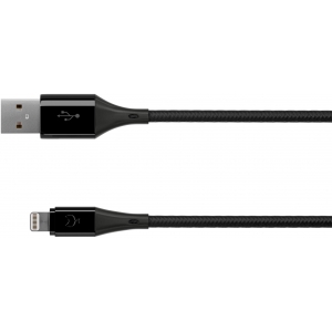 Кабель moonfish Lightning 1 м, текстиль, Black