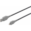 Кабель moonfish Lightning - USB-A, 1.2 м, текстиль, серый
