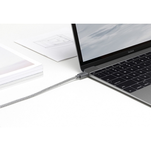 Кабель Native Union Belt USB-C/USB-C, 2.4 м, зебра