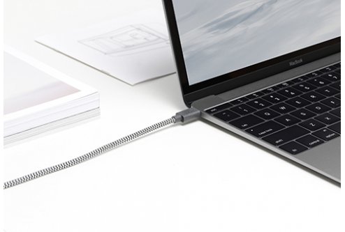 Кабель Native Union Belt USB-C/USB-C, 2.4 м, зебра