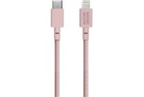 Кабель Native Union Belt Lightning/USB-С, 1.2 м, розовый