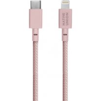 Кабель Native Union Belt Lightning/USB-С, 1.2 м, розовый