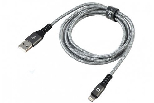 Кабель EnergEA Alutough Lightning MFI 1.5 м, серый