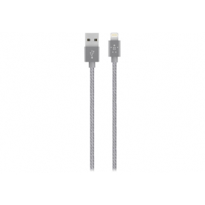 Кабель Belkin MIXIT Metallic Lightning на USB 1,2 м серый