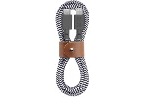 Кабель Native Union Belt Lightning/USB-C, 1.2 м, зебра