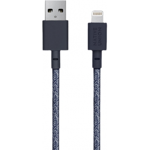 Кабель Native Union Belt Lightning/USB, 1.2 м, индиго