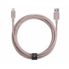 Кабель Native UnionLightning/USB, 3 м, розовый