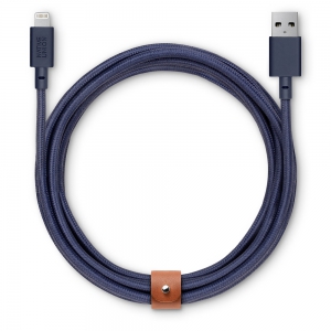 Кабель Native Union Belt Lightning/USB, 3 м, синий