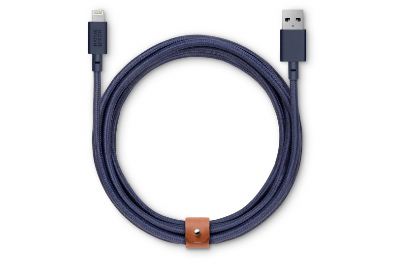 Кабель Native Union Belt Lightning/USB, 3 м, синий