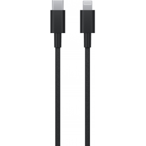 Кабель moonfish Lightning - USB-C, 1.8 м, текстиль, Black
