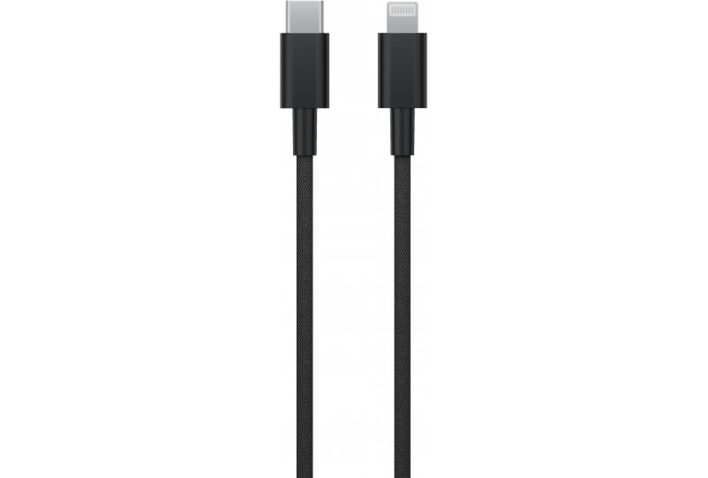 Кабель moonfish Lightning - USB-C, 1.8 м, текстиль, Black
