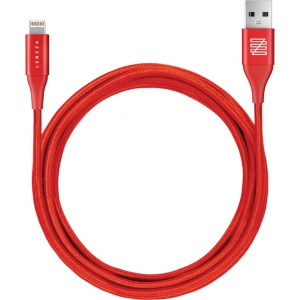 Кабель Lenzza Lighthing 1,2 м, кевлар, Red