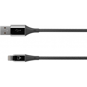 Кабель moonfish Lightning 1 м, текстиль, Silver