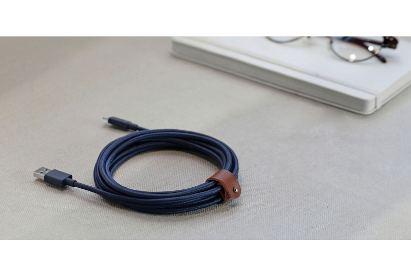 Кабель Native Union Belt Lightning/USB, 3 м, синий