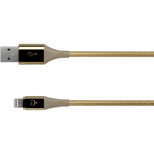 Кабель moonfish Lightning 1 м, текстиль, Gold