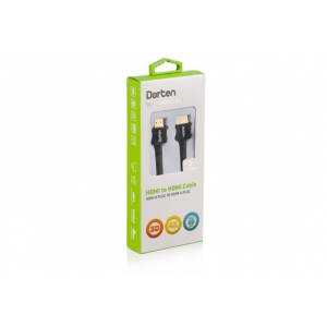 Кабель Dorten HDMI на HDMI, 2 м Black