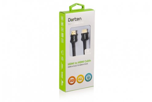 Кабель Dorten HDMI на HDMI, 2 м Black