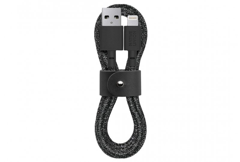 Кабель Native Union Belt Lightning/USB, 1.2 м, «Black космос»