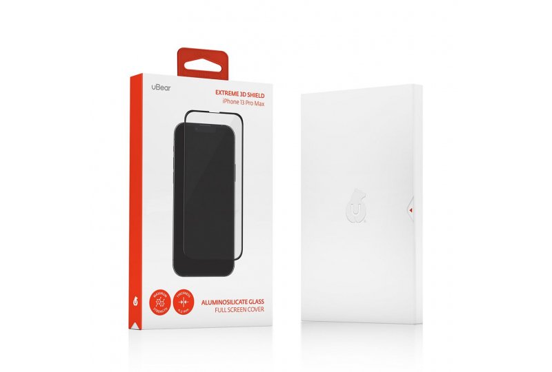 Защитное стекло uBear Extreme Shield 3D для iPhone 13 Pro Max