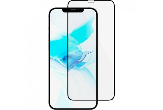 Защитное стекло uBear Extreme Shield для iPhone 12/12 Pro, 0,3 мм, черная рамка