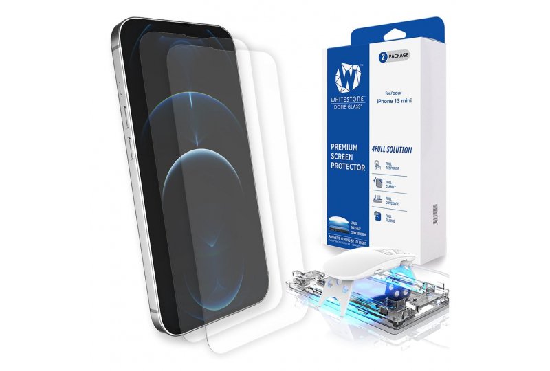 Защитное стекло Whitestone Dome Glass UV для iPhone 13 mini