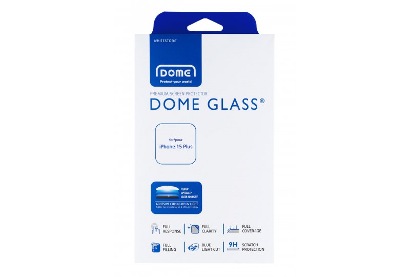 Защитное стекло Whitestone Dome glass для iPhone 15 Plus