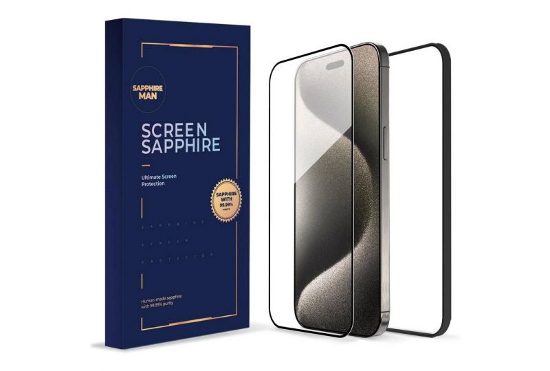 Защитное стекло Sapphireman для iPhone 15 Pro Max