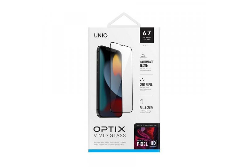 Защитное стекло Uniq Optix Vivid Clear 2.85D для iPhone 13 Pro Max