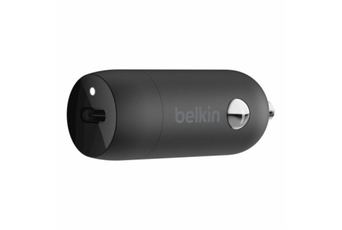 Автомобильное зарядное устройство Belkin 18 Вт, USB-C, PD, Black