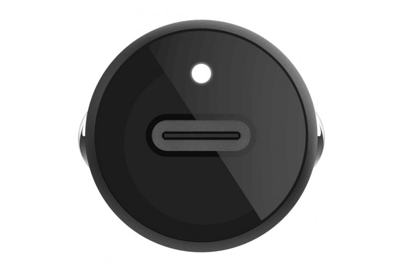 Автомобильное зарядное устройство Belkin 18 Вт, USB-C, PD + кабель USB-C/Lightning, Black