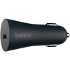 Автомобильное зарядное устройство Belkin 1xUSB, кабель USB-C - USB-C, 27W, Black