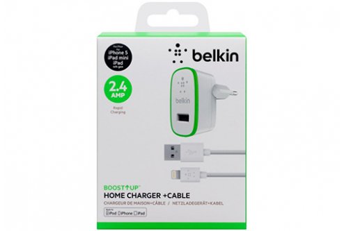 Зарядное устройство Belkin USB Home Charger 2,4 А + кабель Lightning