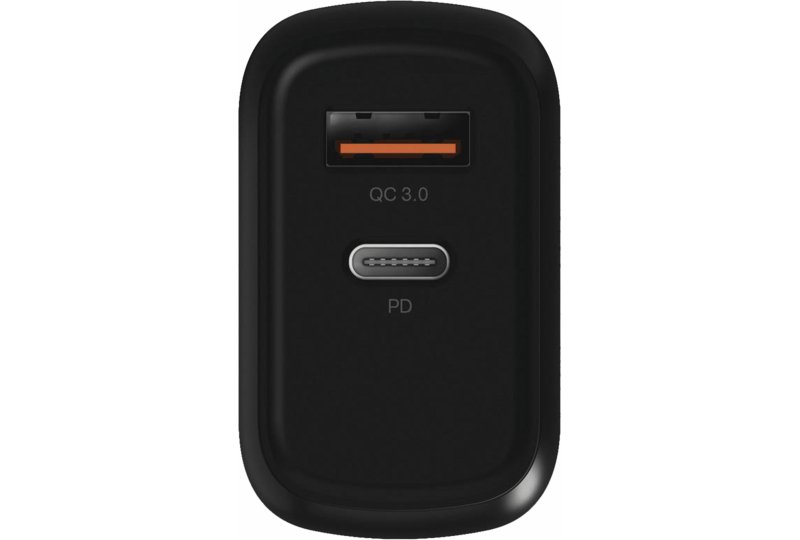 СЗУ moonfish USB-C + USB-A, PD, 18W, Black