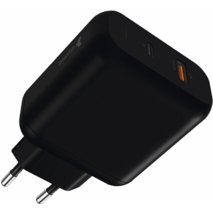 Сетевое зарядное устройство moonfish PowerPro 45W, Power Delivery, USB + Type-C, Black