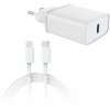 Сетевое зарядное устройство moonfish USB-C, 18 Вт, PD + кабель USB Type-C\Lightning, White