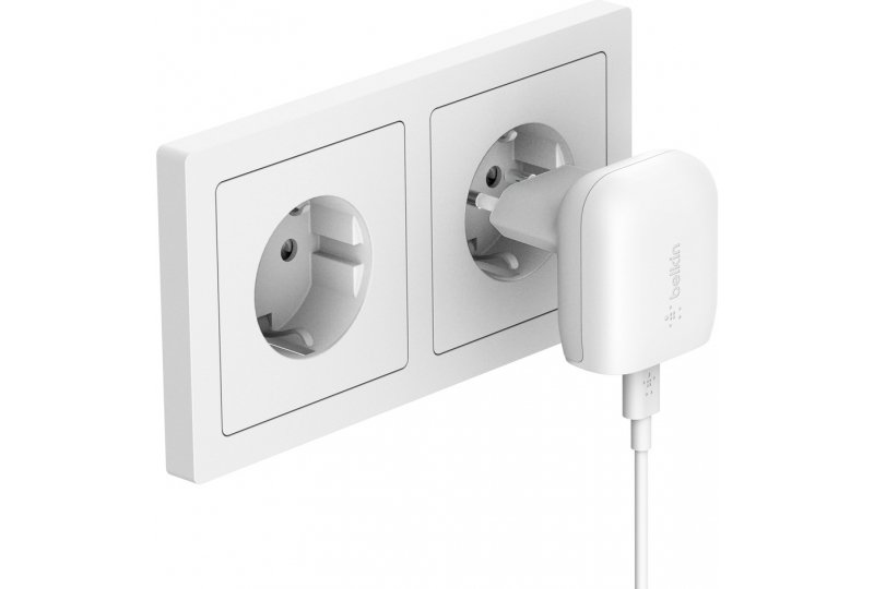 Сетевое зарядное устройство Belkin USB-C, PD, 18 Вт, White
