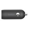 Автомобильное зарядное устройство Belkin 18 Вт, USB-C, PD, Black
