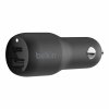 Автомобильное зарядное устройство Belkin 30 Вт, USB-C, USB, PD, Black