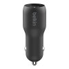 Автомобильное зарядное устройство Belkin 30 Вт, USB-C, USB, PD, Black