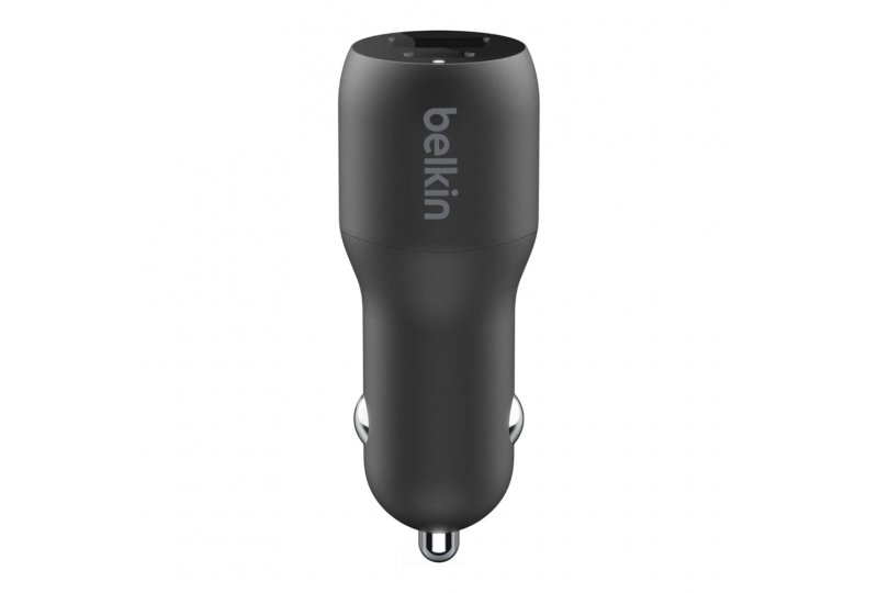 Автомобильное зарядное устройство Belkin 30 Вт, USB-C, USB, PD, Black