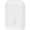 Сетевое зарядное устройство Belkin USB-C+USB-A, PD, 30 Вт, White