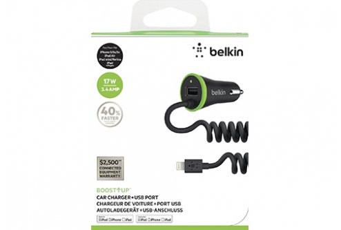 Зарядное устройство Belkin Car Charger Lightning 3,4 А