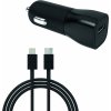 Автомобильное зарядное устройство moonfish 18 Вт, PD + кабель USB-C/Lightning, Black
