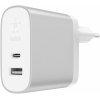 Сетевое зарядное устройство Belkin USB-C 27Вт, USB 12Вт, Silver