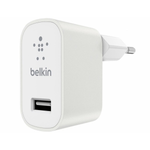 Зарядное устройство Belkin MIXIT Metallic Home Charger 2,4 A белое