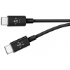 Автомобильное зарядное устройство Belkin 1xUSB, кабель USB-C - USB-C, 27W, Black
