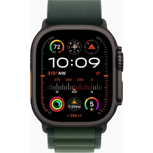 Apple Watch Ultra 2 GPS Cellular, 49 мм, корпус из черного титана, ремешок Alpine зеленого цвета, размер S