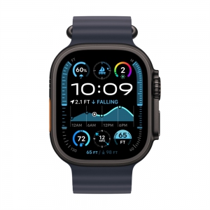 Apple Watch Ultra 2 GPS Cellular, 49 мм, корпус из черного титана, ремешок Ocean темно-синего цвета
